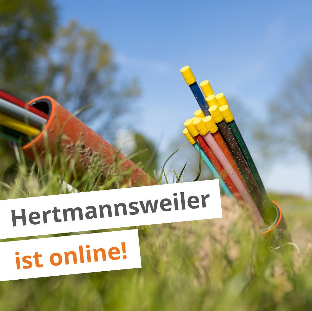 Hertmannsweiler ist online. Baustart für weitere Adressen ist Ende April.